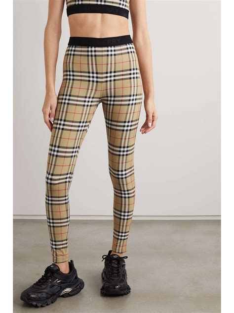 burberry leggings nordstrom|check trim stretch jersey leggings.